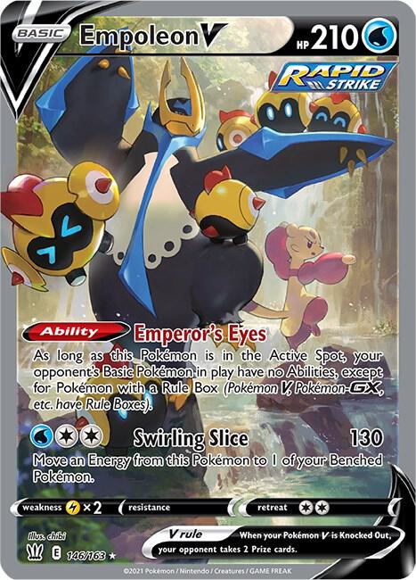 Empoleon V Alternate Full Art (SWSH05: Battle Styles)  - Holofoil