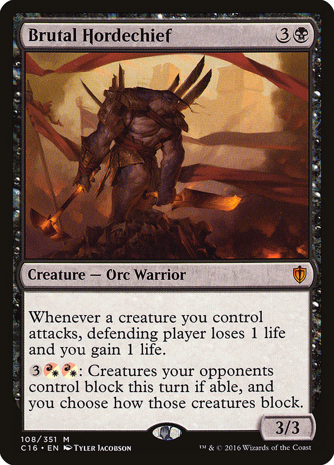 Brutal Hordechief 108/351 (Commander 2016) 