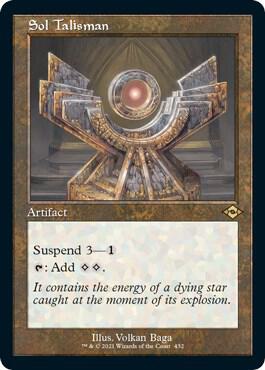 Sol Talisman Retro Frame Foil Etched 432 (Modern Horizons 2)  - Foil