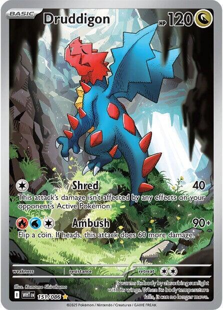 Druddigon 151 086 (SV: White Flare)  - Holofoil