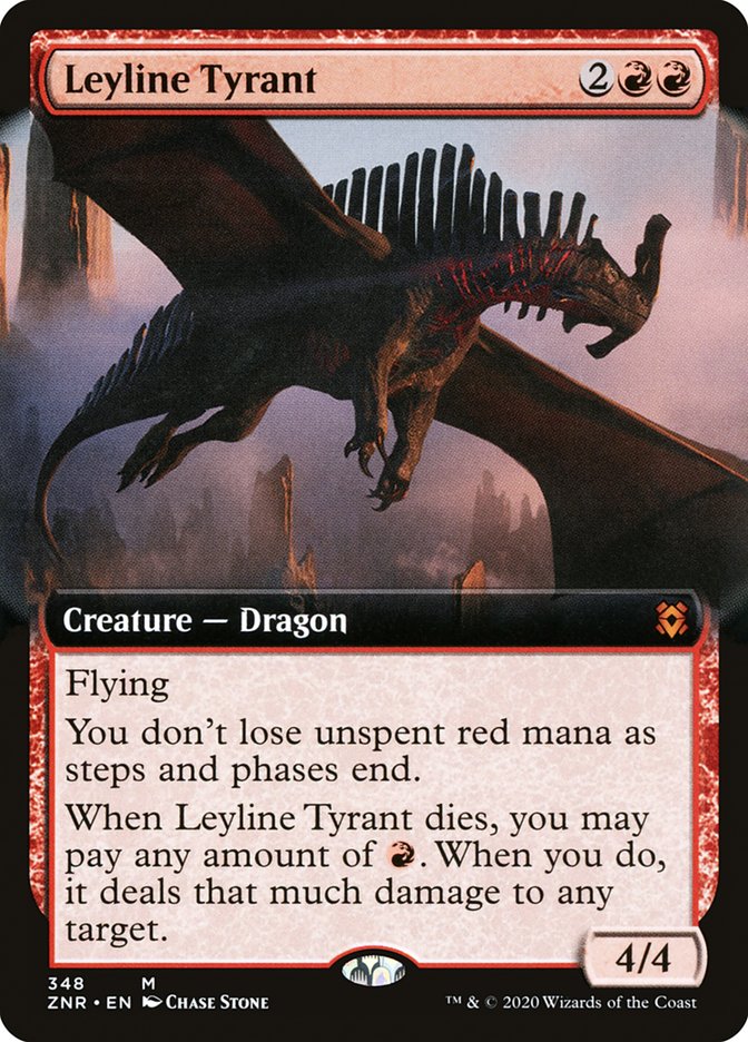 Leyline Tyrant 348/280 (Zendikar Rising)  - Extended Art
