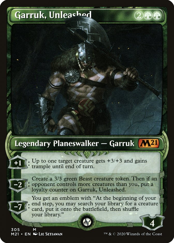 Garruk, Unleashed 305 (Core Set 2021)  - Foil