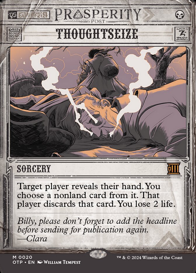 Thoughtseize (Outlaws of Thunder Junction: Breaking News) 