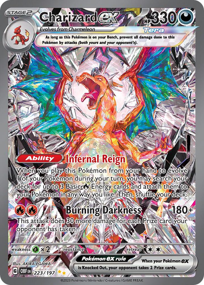 Charizard ex 223 197 (SV03: Obsidian Flames)  - Holofoil