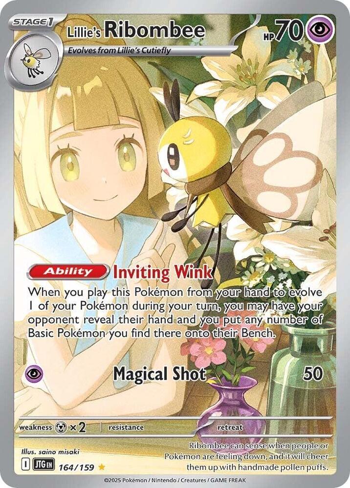 Lillie's Ribombee 164/159 (SV09: Journey Together)  - Holofoil