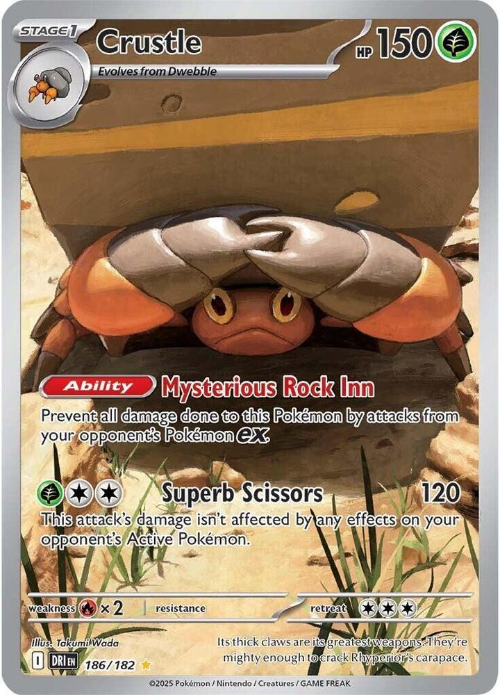 Crustle 186 182 (SV10: Destined Rivals)  - Holofoil