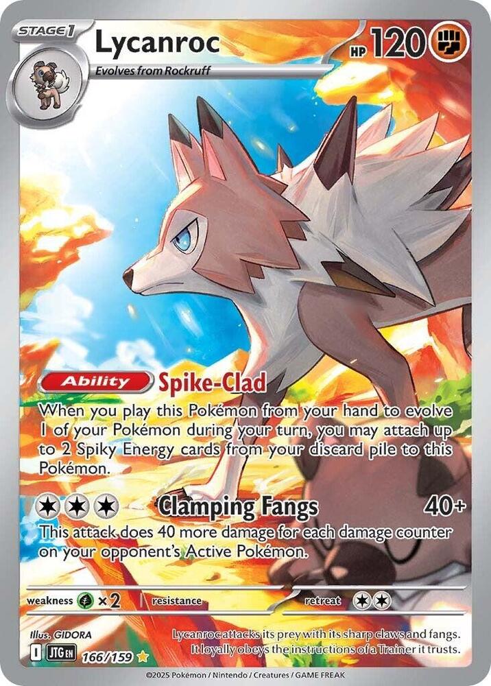 Lycanroc 166 159 (SV09: Journey Together)  - Holofoil