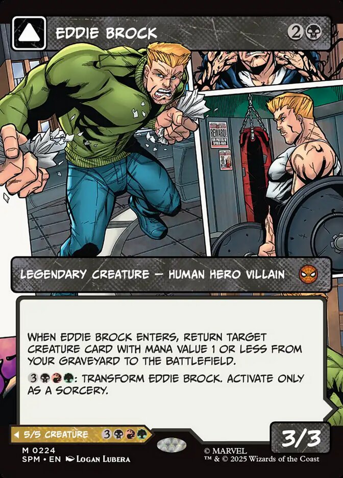 Eddie Brock 0224 Borderless 224 (Marvel's Spider-Man)  - Showcase Foil