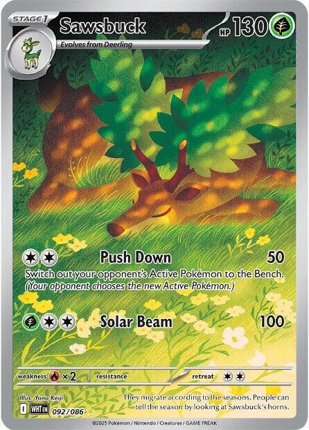 Sawsbuck 092 086 092/086 (SV: White Flare)  - Holofoil