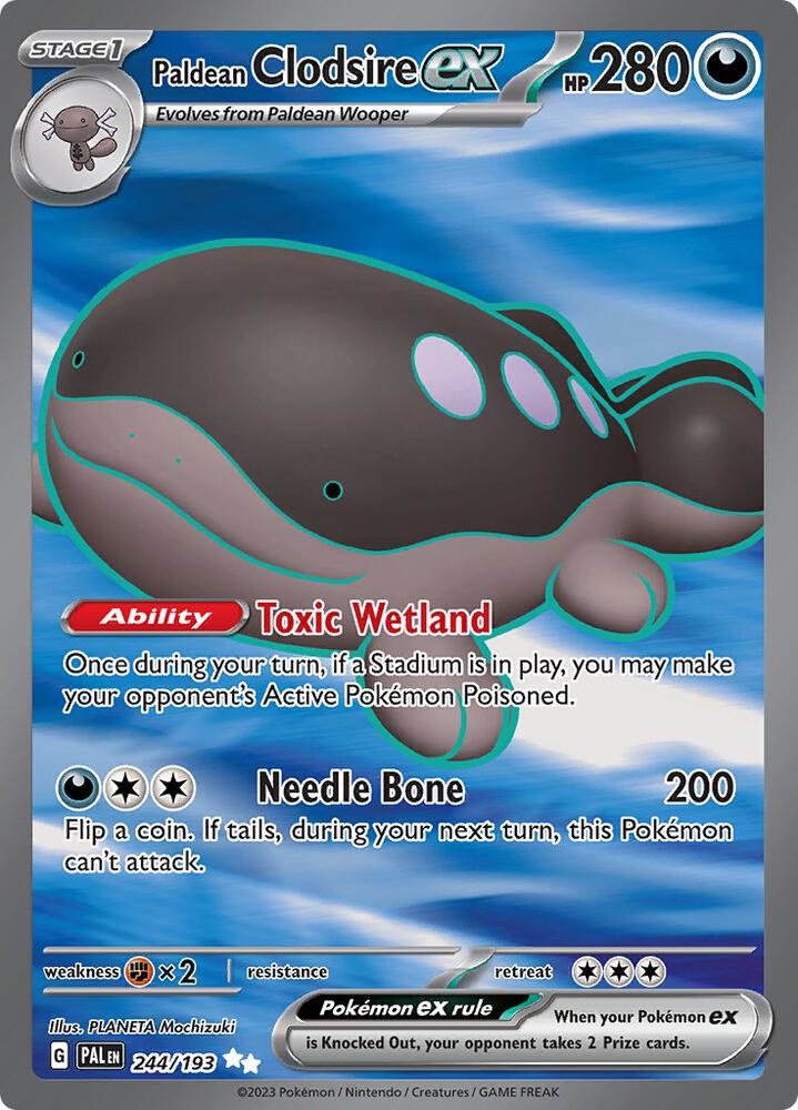 Paldean Clodsire ex 244 193 (SV02: Paldea Evolved)  - Holofoil