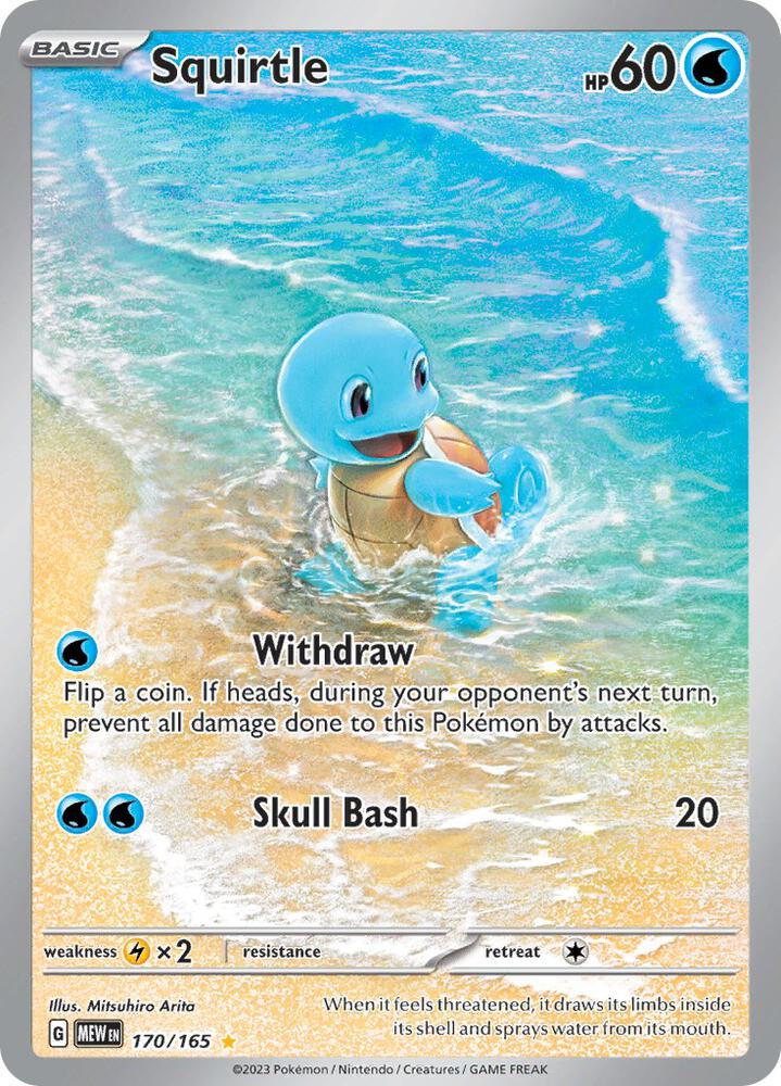 Squirtle 170 165 (SV: Scarlet & Violet 151)  - Holofoil