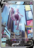Mewtwo V Alternate Full Art (Pokemon GO)  - Holofoil