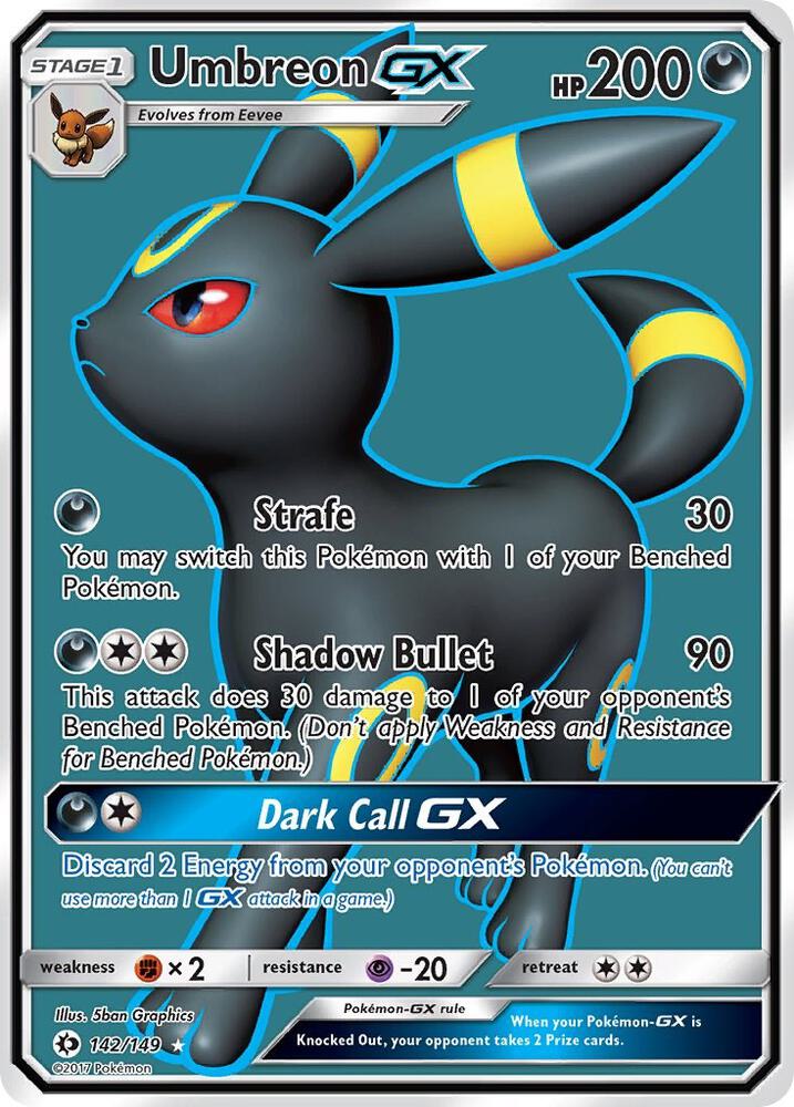 Umbreon GX Full Art (SM Base Set)  - Holofoil