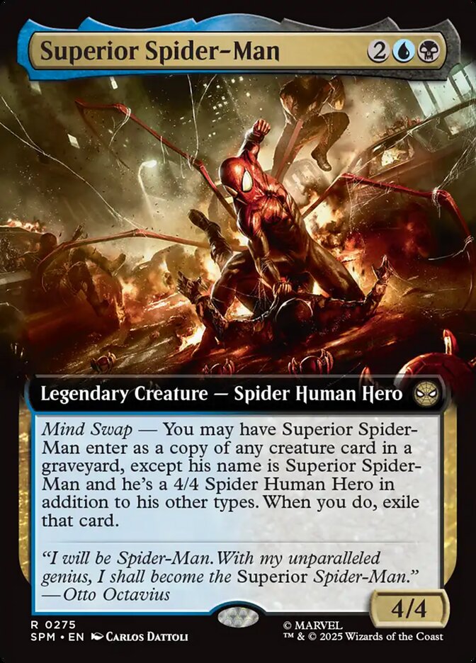Superior Spider-Man 275/198 (Marvel's Spider-Man)  - Extended Art Foil