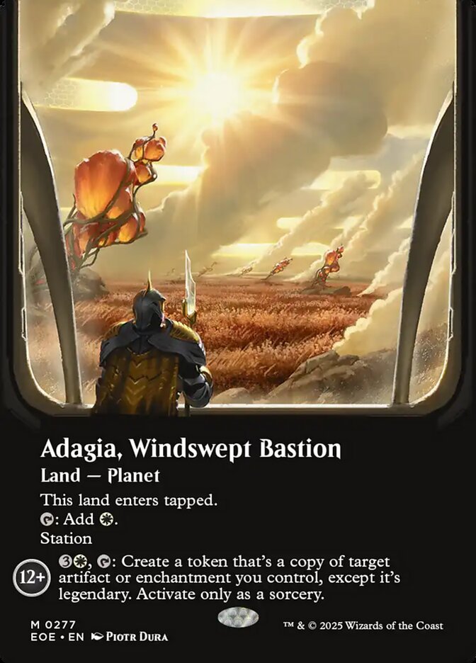 Adagia, Windswept Bastion 277 (Edge of Eternities)  - Borderless