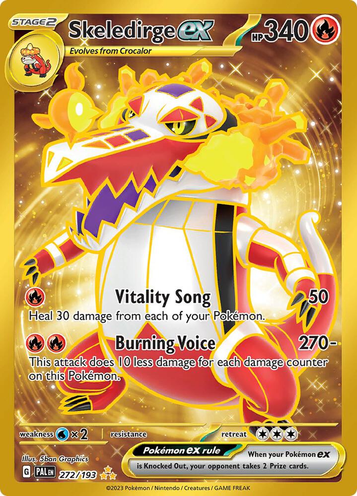 Skeledirge ex 272 193 (SV02: Paldea Evolved)  - Holofoil