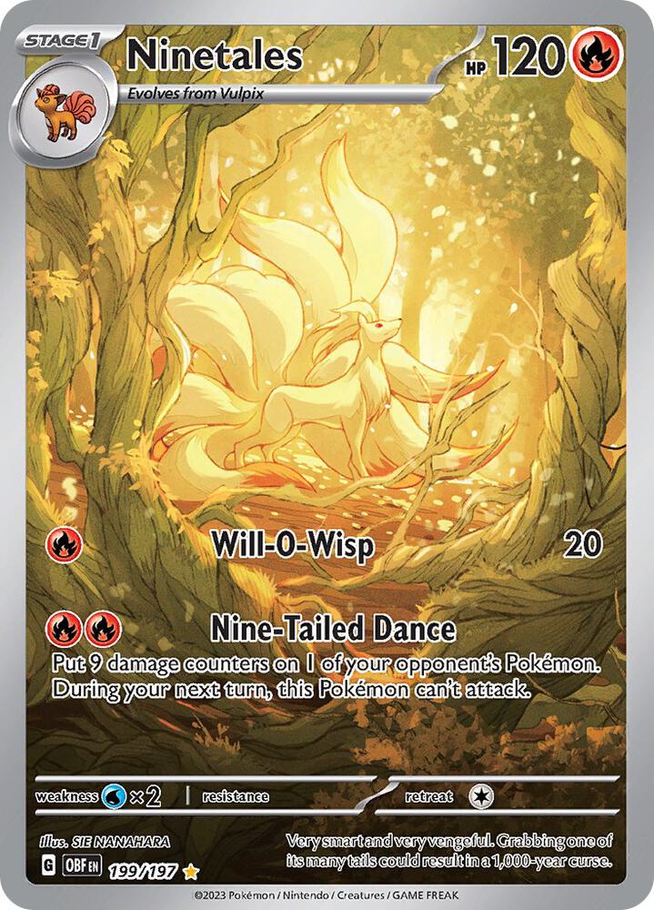 Ninetales 199/197 (SV03: Obsidian Flames)  - Holofoil
