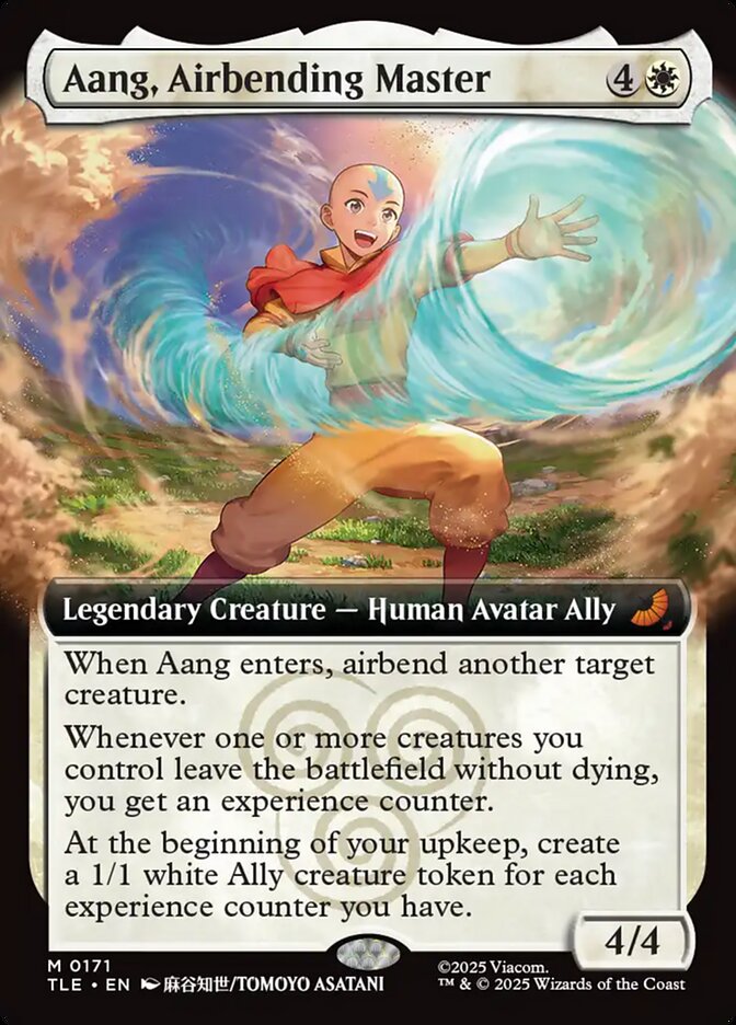 Aang, Airbending Master 171/317 (Avatar: The Last Airbender: Eternal-Legal)  - Extended Art