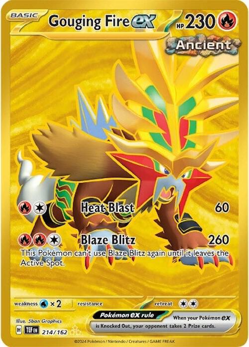 Gouging Fire ex 214 162 (SV05: Temporal Forces)  - Holofoil