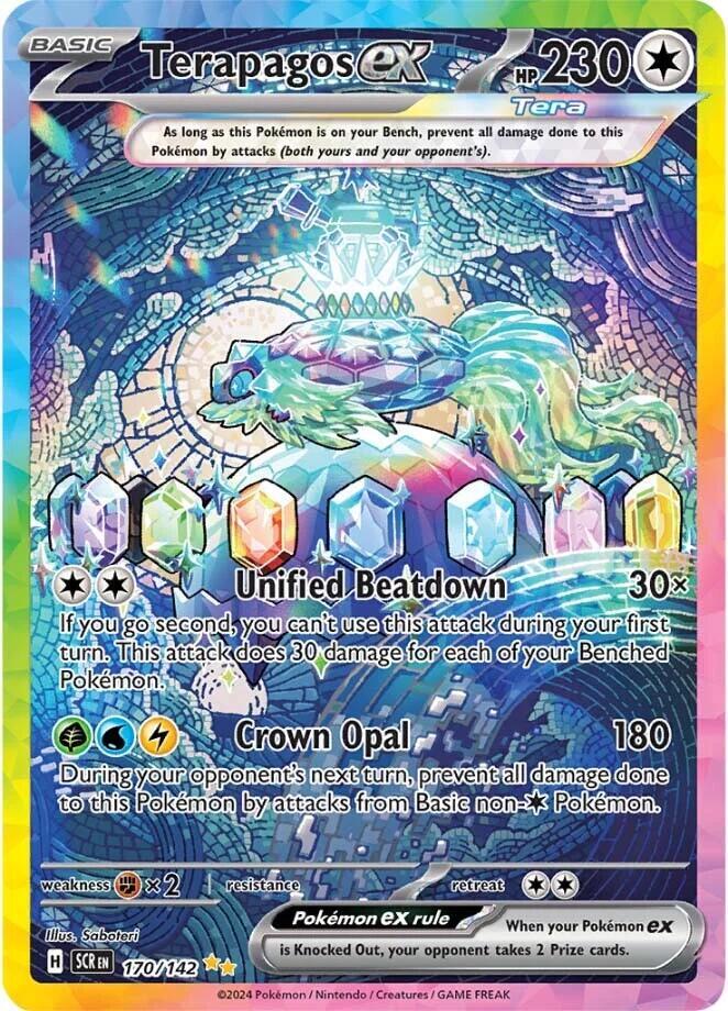 Terapagos ex 170 142 (SV07: Stellar Crown)  - Holofoil