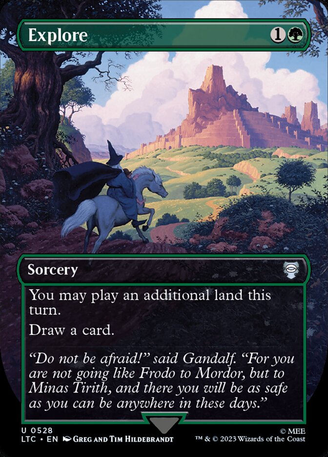 Explore Borderless 528 (Commander: The Lord of the Rings: Tales of Middle-earth)  - Foil