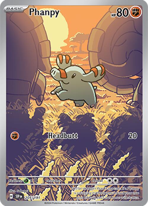 Phanpy 205 191 (SV08: Surging Sparks)  - Holofoil