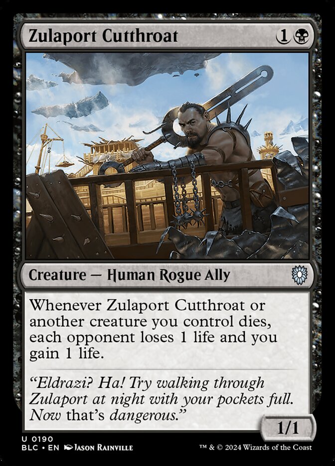 Zulaport Cutthroat 190 (Commander: Bloomburrow) 