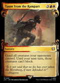 Taunt from the Rampart Showcase Scrolls 481 (Commander: The Lord of the Rings: Tales of Middle-earth)  - Showcase Scroll Foil