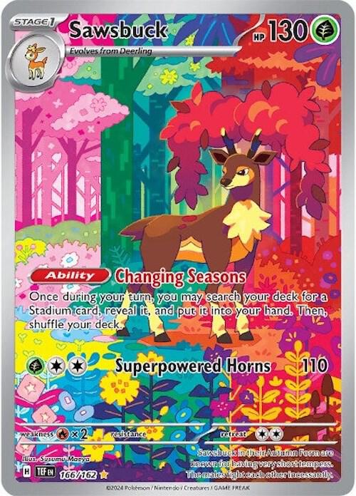 Sawsbuck 166 162 (SV05: Temporal Forces)  - Holofoil