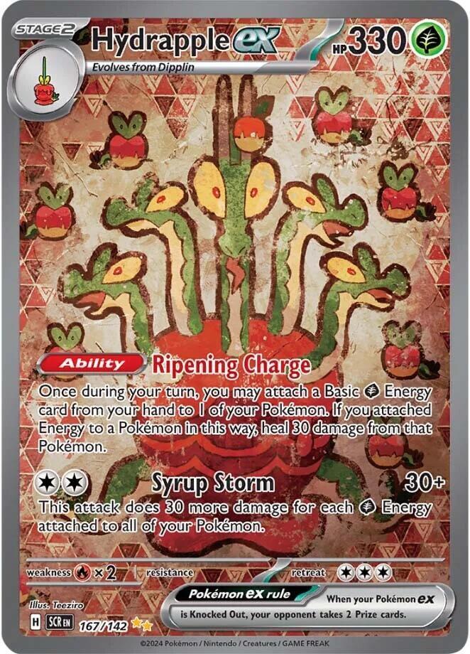 Hydrapple ex 167 142 (SV07: Stellar Crown)  - Holofoil