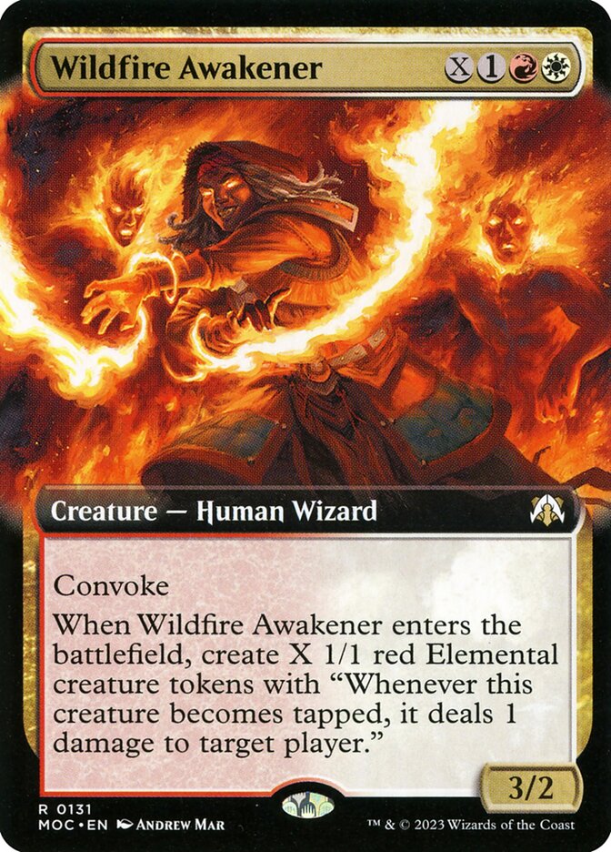 Wildfire Awakener 131/444 (Commander: March of the Machine)  - Extended Art
