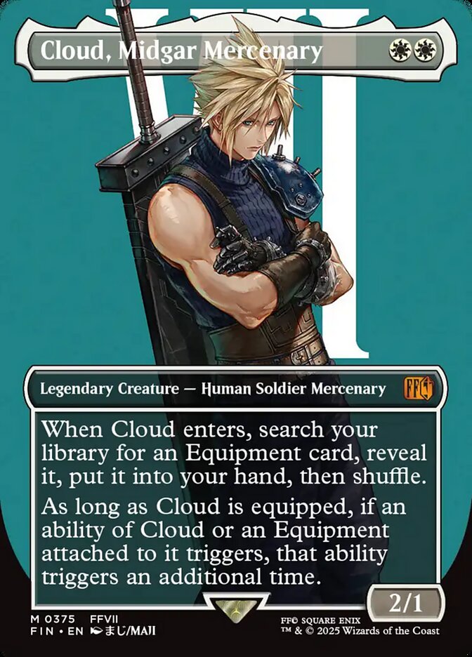 Cloud, Midgar Mercenary 375 (FINAL FANTASY)  - Borderless
