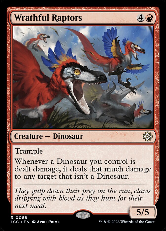 Wrathful Raptors 88 (Commander: The Lost Caverns of Ixalan) 