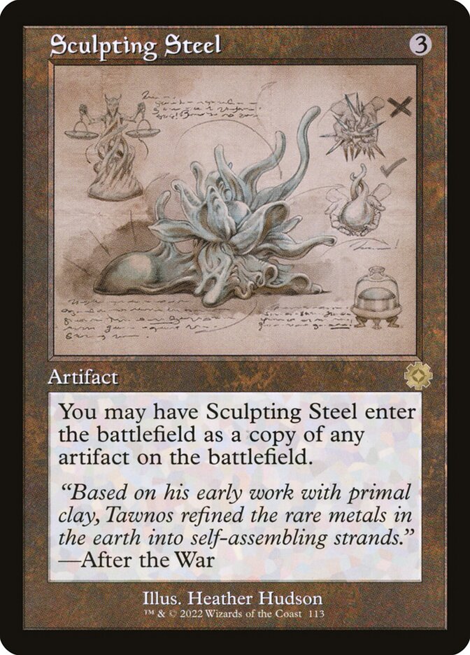 Sculpting Steel 113 (The Brothers' War: Retro Frame Artifacts)  - Foil