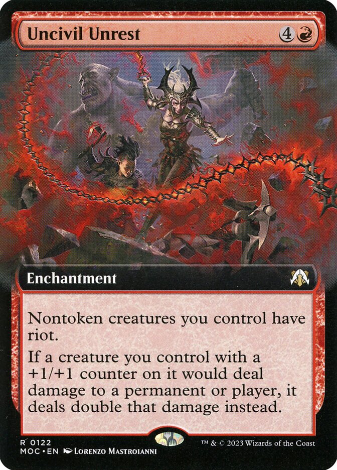 Uncivil Unrest 122 (Commander: March of the Machine)  - Extended Art