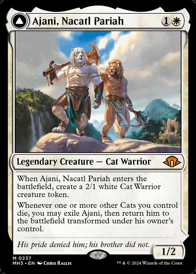 Ajani, Nacatl Pariah // Ajani, Nacatl Avenger 237 (Modern Horizons 3)  - Foil