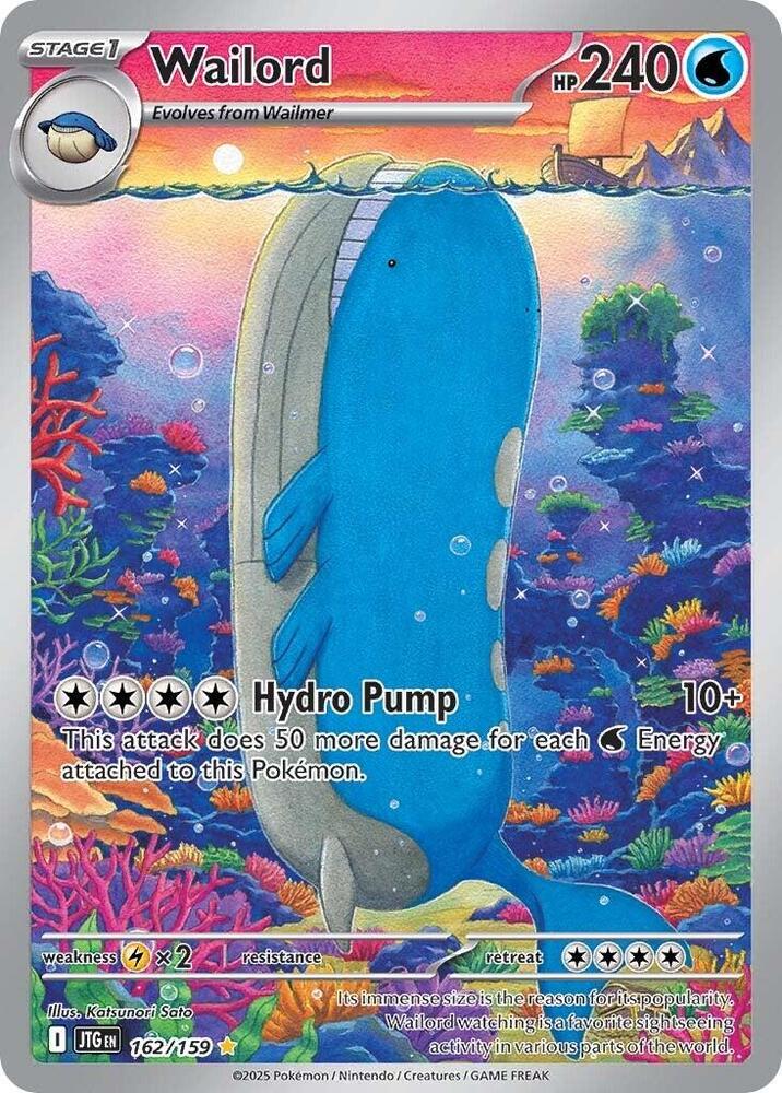 Wailord 162 159 (SV09: Journey Together)  - Holofoil