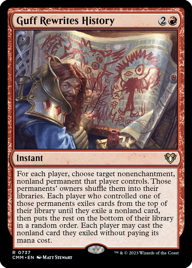 Guff Rewrites History (Commander Masters) 