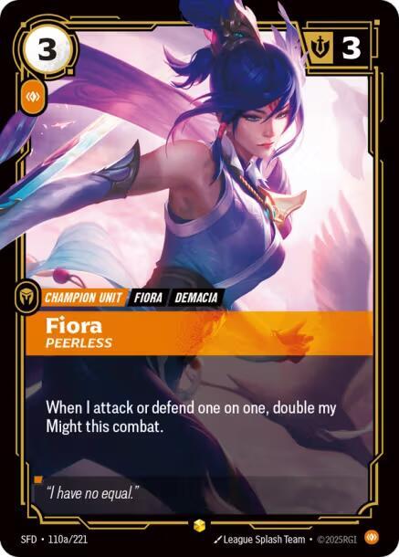 Fiora Peerless Alternate Art (Spiritforged)  - Foil