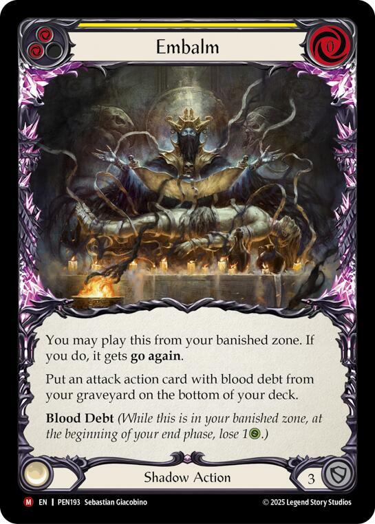 Embalm Yellow ()  - Rainbow Foil