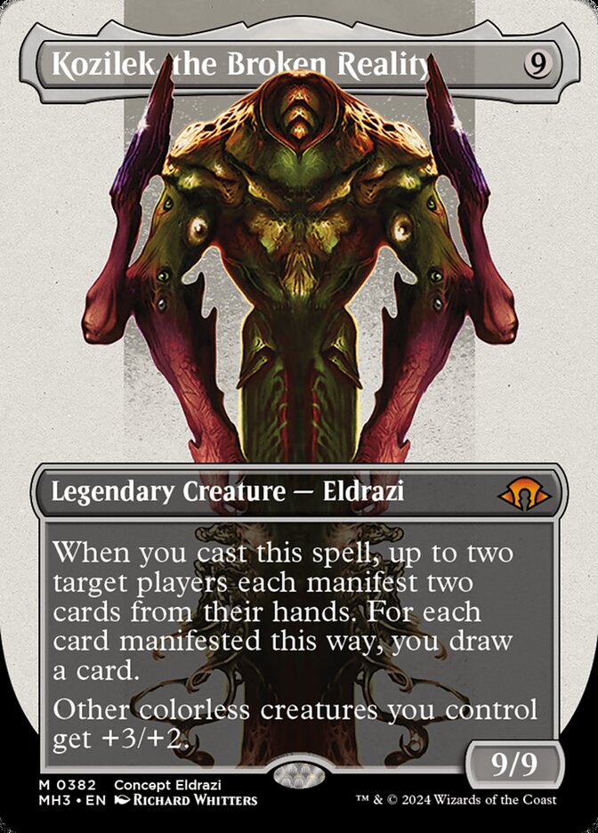 Kozilek, the Broken Reality 382/319 (Modern Horizons 3)  - Borderless Foil