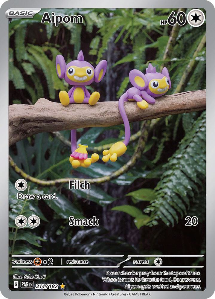 Aipom 211/182 (SV04: Paradox Rift)  - Holofoil
