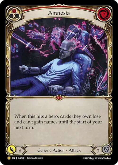 Amnesia Red ANQ011 (Compendium of Rathe - Antiquity Pack)  - Cold Foil