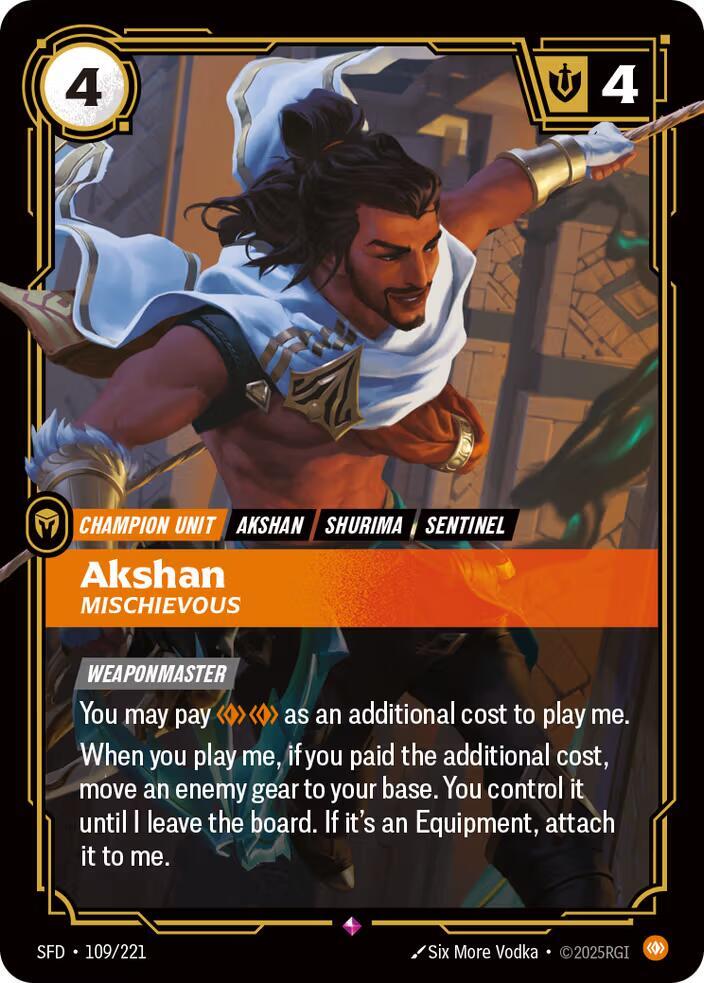 Akshan Mischievous (Spiritforged)  - Foil