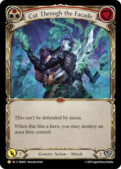 Cut Through The Facade Red ANQ013 (Compendium of Rathe - Antiquity Pack) 