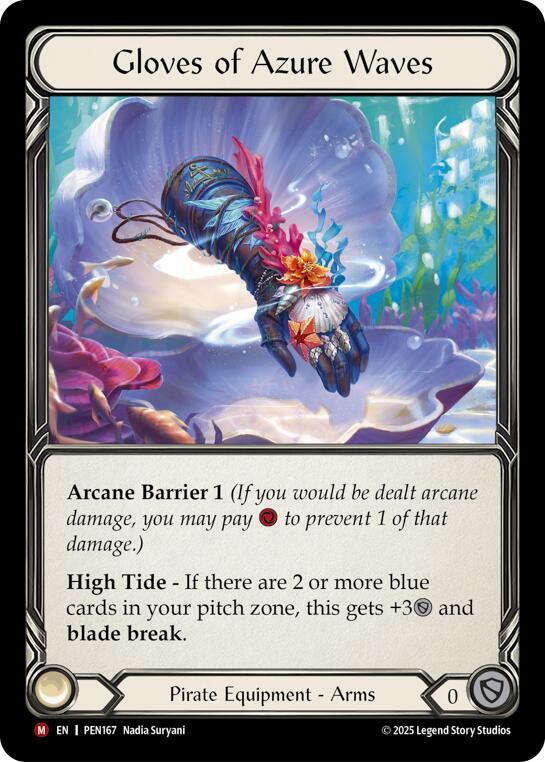 Gloves Of Azure Waves ()  - Cold Foil