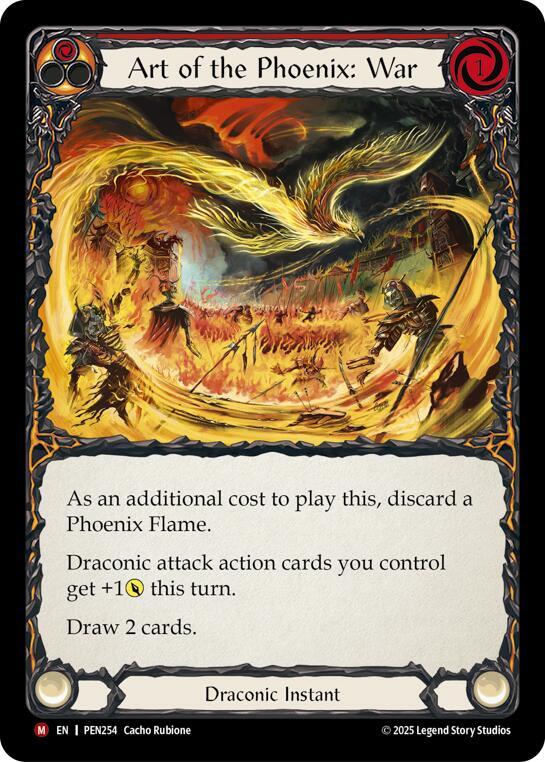 Art Of The Phoenix War Red ()  - Rainbow Foil