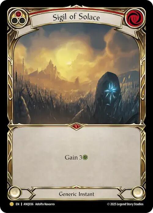 Sigil Of Solace Red ANQ036 (Compendium of Rathe - Antiquity Pack) 