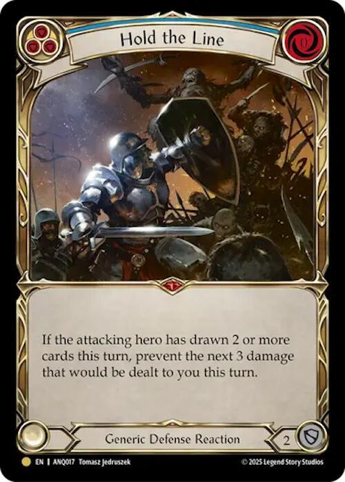 Hold The Line Blue ANQ017 (Compendium of Rathe - Antiquity Pack) 