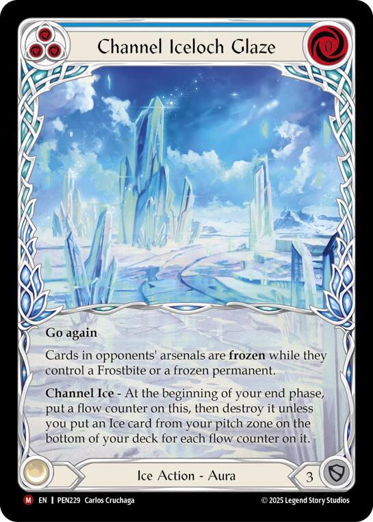 Channel Iceloch Glaze Blue Extended Art ()  - Cold Foil